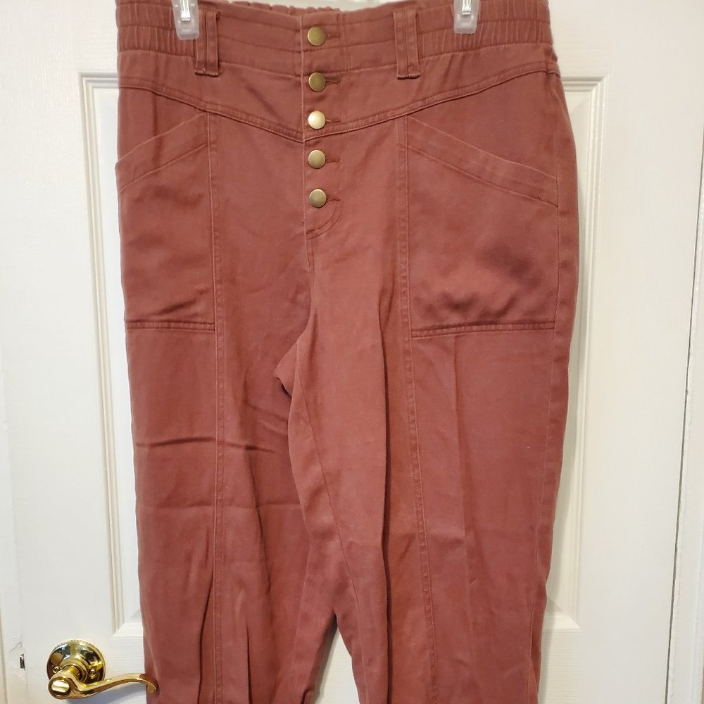 Knox Rose Terracotta High Waist Casual Pants